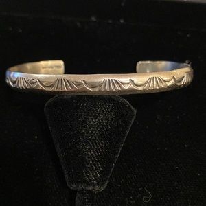 Navajo Tahe Sterling Silver Bracelet